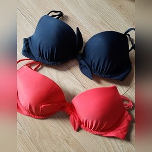 Hollister BUNDLE push up bathing suit tops size 34B